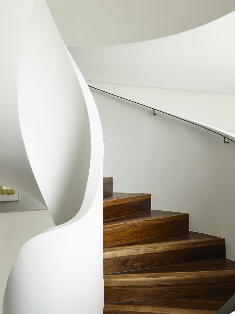 Prime Building Surveyors Toorak Residence spiral staircase